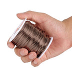 16 Gauge(1.5mm) Aluminum Wire 164 Feet(50 M) KSVZS Bendable Metal Wire for Crafts, Sculpting, Armature, Jewelry Making【3-in-1】+18 Gauge(1.0 mm) 32.8 Ft(10 M)+1 Plier(Brown) - size: 16Gauge, style: Brown