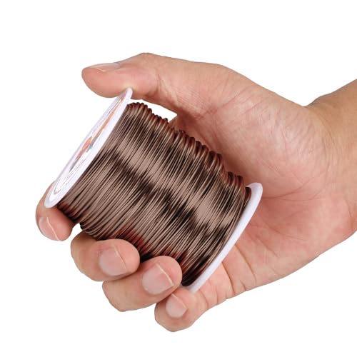 16 Gauge(1.5mm) Aluminum Wire 164 Feet(50 M) KSVZS Bendable Metal Wire for Crafts, Sculpting, Armature, Jewelry Making【3-in-1】+18 Gauge(1.0 mm) 32.8 Ft(10 M)+1 Plier(Brown) - size: 16Gauge, style: Brown