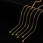 Lemonkey 24 Pack Necklace Chains Bulk,Gold Plated DIY Cable Link Chains for Jewelry Making 20 Inches - color: Gold, size: 20inch
