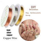 3-roll, Copper Wire, Beaded Wire for Jewelry Production, Jewelry line, Jewelry Production line, Beaded Wire, Craft line, Jewelry Production line, Bendable Curve (30 Gauge) - size: 30 Gauge