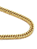 Bandmax Cuban Link Necklace for Men, Stainless Steel Chain, 5/7/10/13.5mm - color: g. 10mm Gold, size: 24 inch