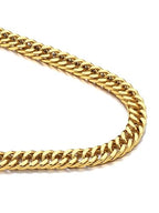Bandmax Cuban Link Necklace for Men, Stainless Steel Chain, 5/7/10/13.5mm - color: g. 10mm Gold, size: 24 inch