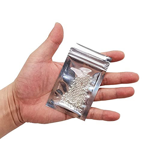 INSPIRELLE 100pcs Heishi Beads 4mm Long-Lasting Disc Brass Rondelle Spacer Beads Silver Plated Flat Round Shape Jewelry Metal Spacers for Bracelet Necklace Jewelry Making - color: Silver, size: 4mm