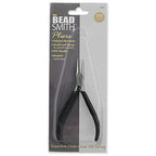 The Beadsmith Chain Nose Pliers – Extra Fine Tips – 4.5 inches (114mm) – PVC Grip Handle with Double Leaf Springs – Jewelry Making Tool for Creating Bracelets, Earrings and Necklaces - style: Chain Nose