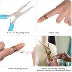 Needle Nose Pliers, Needle/Chain Nose Pliers for Jewelry Making, needle nose pliers for jewelry making - color: Blue-needle Nose Pliers