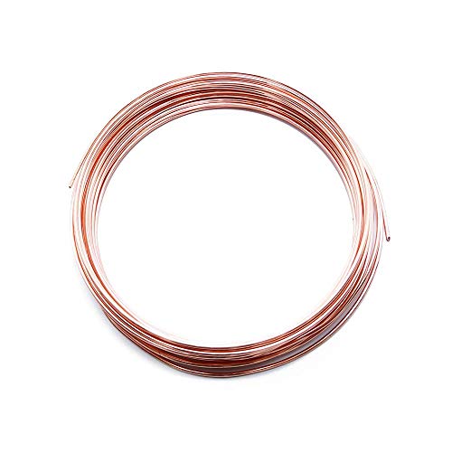 Solid Bare Copper Wire Round,Bright,Dead Soft,25 Feet 14 Gauge (Choose 25 to 100 Ft,10 to 30 Ga.) - size: 14 Gauge - 25 Feet Coil