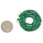 Green Agate 4mm Faceted Round Beads Loose Beads 16 Inch for Jewelry Making Beads - color: Green Agate