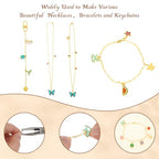 304Pcs Charms Keychain Making Kit for Teens & Adults, Complete Jewelry Making Supplies with Pliers, Key Rings, Charm & Extender Chain, DIY Starter Craft Kit for Girls, Birthday Christmas Gift Ideas