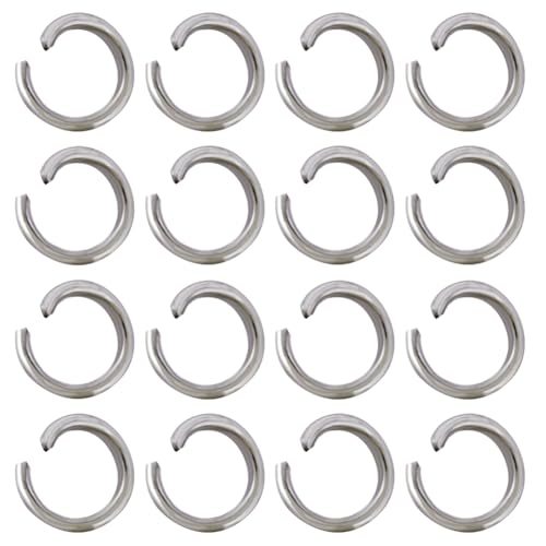 SUNNYCLUE 1 Box 5000Pcs Jumping Rings Bulk Open Jump Rings 304 Stainless Steel 4mm Split Metal Connectors for Jewelry Making Accessories DIY Earrings Bracelet Necklace - color: Stainless Steel Color, size: 4mm