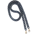 Aumey Clear White Black Brown Acrylic Chain Clutch Purse Strap Handles Bag Handbag Purse Replacement Chains 40 Inches - color: Black