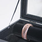 Bracelet Display Holder with Rods for Bangles Watches, Jewelry Organizer Box Storage Case with Clear Lid (Black) - color: Black