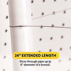 General Tools PVC Pipe Cable Saw #858-24-Inch - Serrated and Cuts PVC, PE, and ABS Pipes - Hand Tools, Orange, Silver