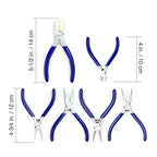 WORKPRO Jewelry Plicers Set, 7-Piece Jewelry Making Tools Kit with Needle Round Nose Plier and Bent Nose Plier Wire Cutter for Jewelry Repair, Beading, Wire Wrapping, Crafts, with Carrying Pouch