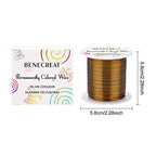 BENECREAT 18 Gauge 32 Yards Jewelry Beading Wire Tarnish Resistant Copper Wire for Beading Wrapping and Other Jewelry Craft Making, Antique Bronze - color: Antique Bronze, size: 18 Gauge