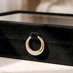 bussdis Glass Lid Jewelry Organizer Box – Black Velvet Jewelry Case with Ring Slots, Necklace Hooks & Removable Compartments for Earrings, Rings & Bracelets - color: Black