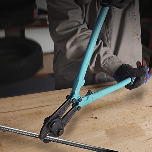 DURATECH 18-inch Heavy Duty Bolt Cutter for Rods, Bolts, Rivets, Chains, and Steel Wires, Bi-Material Ergonomic Rubber Grip Handle, Chrome Vanadium Steel Forged Blade - size: 18" Bolt Cutter
