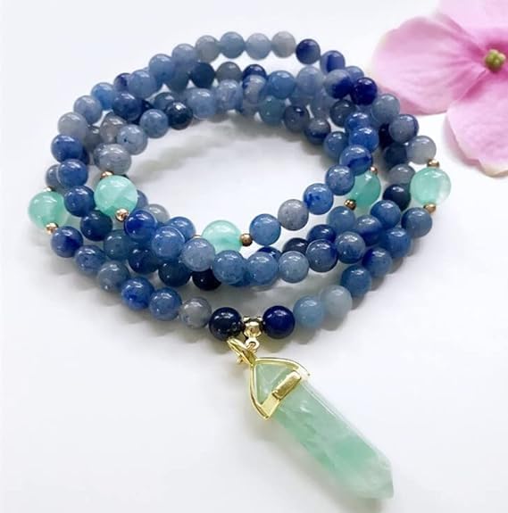 Zenkeeper About 180 Pcs Blue Aventurine Beads for Jewelry Making 4 MM Blue Aventurine Gemstones Loose Stone Beads - color: Blue Aventurine, size: 4MM, about 180pcs