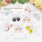 Graduation Polymer Clay Cutters & Stamps Set - 19pcs 0-9 Numbers, GARD/2026 Seals, Owl, Cap, Gown, Balloon for DIY Earring Jewelry, Soft Clay Crafts & Class Party Supplies - color: 2M color