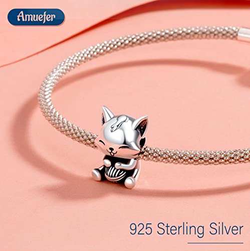 S925 Bead Dangle Charms for Bracelets Necklaces, Compatible with Pandora, Jewelry Making - style: Cats Charm with Wool Ball