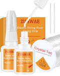 ZUAWAE Jewelry Glue for Elastic String, Bracelet Glues with 1mm Elastic String for Bracelets to Clay Beads Bracelet Making Kit, Jewelrys Fixing Kit, Jewelry Making Supplies - color: 1 mm Elastic String with Jewelry Glue