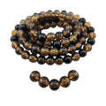 DandS ltd Crackle Lampwork Glass Beads for Jewelry Making, Dark Amber, Vibrant DIY Bracelets, Necklaces, Beading Supplies & Craft Kits for Handmade Jewelry, 80pcs 0.39 inch (10mm), #J254-10 - color: Dark Amber