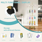 Flenpptly Retail Display Stand Rotating Display Stand 4 Tier Spinning Display Stand for Craft Shows, Jewelry, Keychain, Earring Adjustable Height Retail Display Racks (Gold) - color: 4-Tier Gold