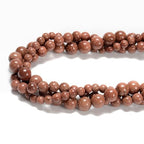 120pcs(2 Strand/Set) 8mm Goldstone Beads with Energy Power, Smooth Round Healing Crystal Beads for Jewlery Bracelets Earrings Making DIY - color: Goldstone, size: 8mm