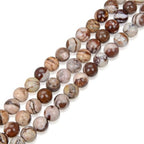 90pcs Adabele Natural Brown Zebra Jasper Healing Gemstone 4mm (0.16 inch) Small Round Beads Gem Stone Spacer for DIY Craft Jewelry Making GY12-4 - color: Zebra Jasper, size: 4mm (90pcs/1 Strand)