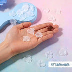 Crafans 50Pcs Frosted Acrylic Leaf Charms 24x22.5x3mm Transparent Plant Pendants Clear Autumn Maple Leaves Beads Charms for Jewelry Making (White) - color: White