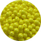 200pcs Acrylic Round Beads 10mm Round Spacer Plastic Pastel Beads Craft Beads with Hole for DIY Bracelet Necklace Jewelry Making Supplies Handmade Craft(Lemon Yellow) - color: Lemon Yellow, size: 10mm