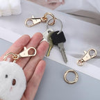 salbsever 3 Pcs Bag Charm Clip Gold Swivel Hooks for Purses Heavy Duty Gold Purse Charms for Handbags Purses Clasps for Bag Making Lobster Clasp Keychain Clip for DIY Crafts Making Accessories