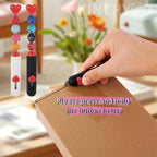 10 Pack Beadable Letter Openers Blanks Heart Metal Beaded Envelope Opener for Slitter Mail 5 Colors - color: 2 Colors