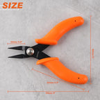 Mini Long Nose Pliers Tweezer Nose Pliers Specialty Pointed Nose 1mm Diameter Tip 4-Inch Precision Needle Nose Pliers Flat Smooth Jaw Jewellery Making Tool - style: Mini Long Nose Pliers