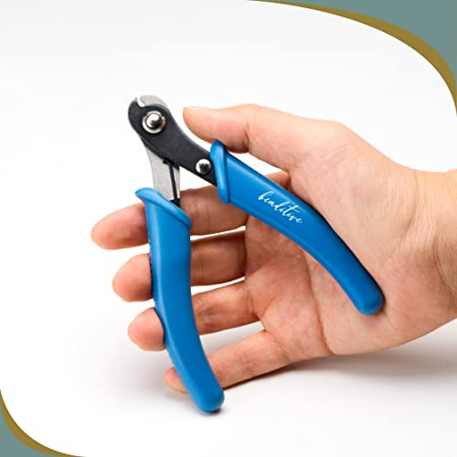 Beaditive Memory Wire Cutter | Jewelry Making, Beading, Crafting | High-Carbon Steel | 5-Inch (Lake Blue) - color: Lake Blue