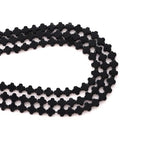 8mm Natural Black Agate Gemstone Faceted Clovers Beads Four-Leaf Spacer Loose Beads for DIY Jewelry Making Beads - color: Black Agate