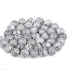 Bymitel 90 pcs Natural Genuine Real Round Loose Stone Beads Gemstone Spacers for Charm DIY Jewelry Making 15.5" per Strand 4mm (Map Jasper, 4mm) - color: Map Jasper, size: 4mm