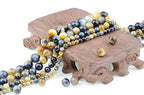 Bymitel 90 pcs Round Loose Stone Beads Gemstone Spacers for Charm DIY Jewelry Making 15.5" per Strand 4mm (Dream Tiger's Eye, 4mm) - color: Dream Tiger's Eye, size: 4mm