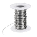M METERXITY 21 Gauge Stainless Steel Craft Wire, 0.7mm 131 ft Bendable Floral Snare Wire for Jewelry Making/Sculpting/Armature Crafting/Floral Bonsai/DIY Crafts - size: 21 Gauge x 131 ft