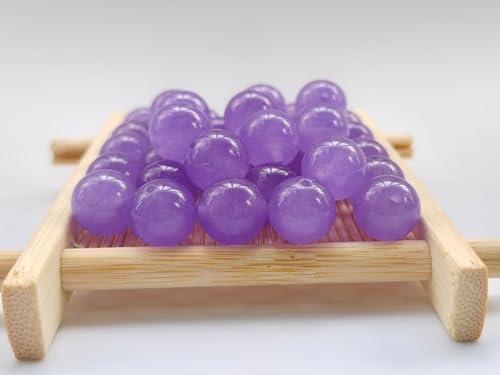 Stone Beads 6mm 140pcs Light Purple Chalcedony Beads Round Loose Gemstones Beads for Bracelet Necklace Jewelry Making (6mm, 60629 Light Purple Chalcedony) - color: Light Purple Chalcedony Beads, size: 6mm
