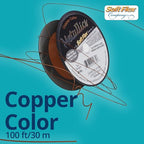 Soft Flex 49 Strand Beading Wire - Medium 0.19 Diameter - 100 Feet Nylon Design Wire - style: Copper
