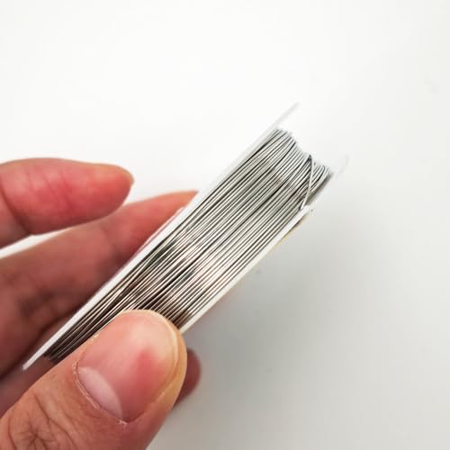 INSPIRELLE 6 Packs 304 Stainless Steel Craft Wire Mixed Sizes Bendable Metal Wire for Jewelry Craft Making for Beginner Practice