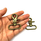 1.5 inch Swivel Hooks for Purse 1 1/2 inch Swivel Lobster Clasp Antique Bronze Snap Clips Lobster Claw Lanyard Swivel Clasps for Bag Strap 38mm Extra Large Lobster Clasps 10pcs 1.5" - color: 1.5 inch Swivel Lobster Clasps Antique Bronze