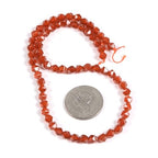 Red Agate 6mm Gemstone Triangle Faceted Round Loose Beads Strand 15.5" DIY Jewelry Making - color: Red Agate