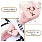 Travel Jewelry Case for Women, Travel Jewelry Box Organizer Personalized Pink Gifts for Girls Wife Mom, Gift for Friend Sister Grandma Aunt - style: P