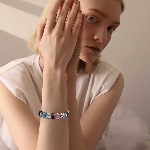 50 PCS Large Hole Crystal Charm Spacer Rhinestone Beads for Pens Making, Jewelry Making Supplies, DIY Crafts, Bracelet (Color, 12mm) - color: color