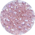 Crystal Glass Beads 400 Pieces 4mm Round Faceted Glass Spacer Beads for Jewelry Making Bracelet Earring Necklace DIY Craft Supplies(Pink AB) - color: Pink AB, size: 4mm
