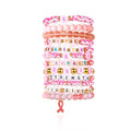 12pcs Halloween Heishi Beaded Bracelets for Women-Spooky Ghost & Pumpkin Party Favors Boho Stackable Polymer Clay Bead- Stretch Friendship Bracelet Set - style: Breast Cancer 1