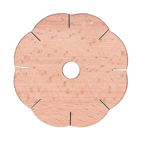 Fydun Wood Plaited Disc Bracelet Maker, Kit Easily Use Petal Shaped Making Maker, Hair Beader Tool Beading Tools for Home Handicrafts Kumihimo Disk Wooden 8 Slots Rond Cord Bracelets