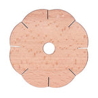 Fydun Wood Plaited Disc Bracelet Maker, Kit Easily Use Petal Shaped Making Maker, Hair Beader Tool Beading Tools for Home Handicrafts Kumihimo Disk Wooden 8 Slots Rond Cord Bracelets
