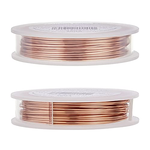 BENECREAT 20 Gauge Bare Copper Wire Dead Soft Solid Copper Beading Wire for Jewelry Craft Making, 33 Feet - color: Bare Copepr Wire, size: 20-Gauge(33-Feet/11-Yard)